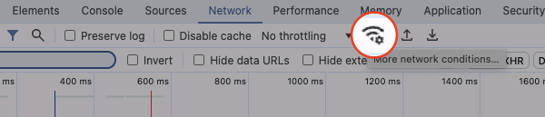 More network conditions